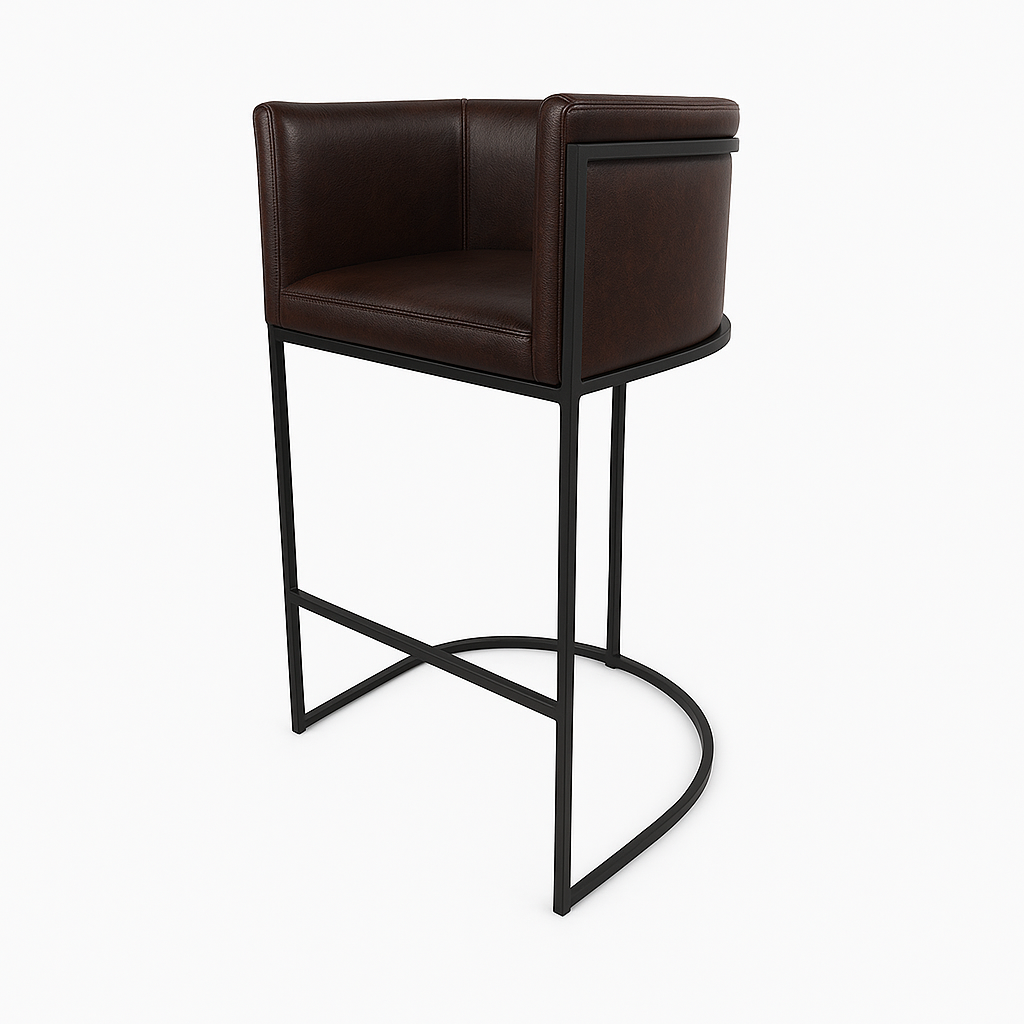 Barhocker aus Leder | Modell ENRI