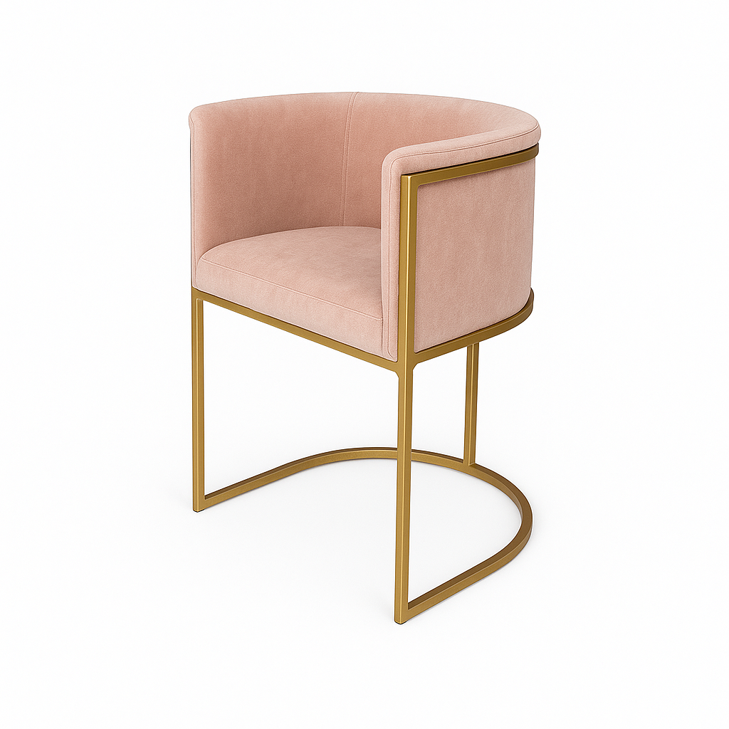 Küchenstuhl aus Samt | Modell ENRI