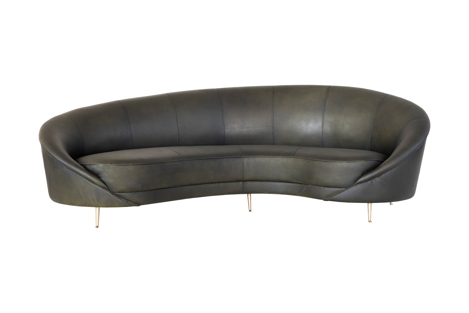 Halbrundes Sofa aus Leder | Modell YAN A